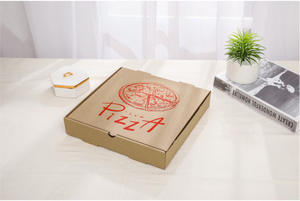 Vente flash - Boîte à pizza en carton ondulé personnalisable avec logo - 6, 7, 8, 9, 10, 12 pouces - Boîte à pizza de qualité alimentaire - Boîte en papier écologique pour aliments - Product Image 4