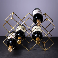 Porte-bouteilles à vin en métal durable, directement de l'usine, pour la décoration de la maison