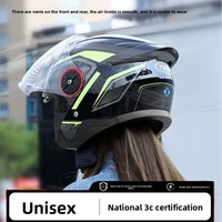Nouveau casque de moto demi-face certifié 3C pour motocross, coque ABS, double visière anti-buée pour scooter électrique, vélo et trajets quotidiens