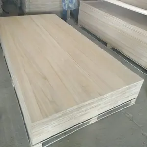 Chinese Suppliers Wholesale High Quality No Cracks Paulownia Wood Panel Paulownia Wood