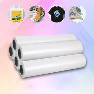 Venta al por mayor DTF Glitter Laminate Film Hot Peel PET Film 60cm Diseño de transferencia Rollo de película de papel - Product Image 1