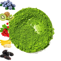 Poudre de thé matcha aromatisée aux fruits de qualité supérieure 6A, emballage OEM, saveur naturelle de framboise, disponible en vrac, sachet, boîte, sac, bouteille