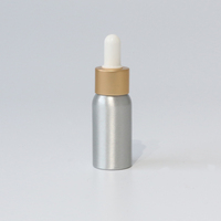 Vente en gros d'usine : flacons compte-gouttes en aluminium argenté pour huiles essentielles, 30 ml, 50 ml, 100 ml, conteneur de voyage en métal