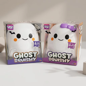 Juguetes Blandos con Forma de Fantasma Kawaii, Rellenos de Harina, TPR Suave, Juguetes Antiestrés de Dibujos Animados de Halloween, Caja de Regalo con Paquete de Juguetes - Product Image 1