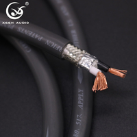 Câble audio HIFI YIVO XSSH, 2 conducteurs, cuivre pur, gaine PVC noire, RCA XLR, pour amplificateur, système audio-vidéo