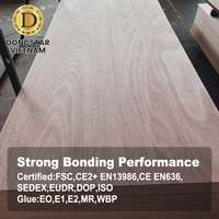 Contrachapado de Sapele de 4x8 pies, Contrachapado Marino Impermeable Fenólico para Construcción