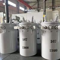 Transformateur monophasé certifié CE MV&HV 50/60HZ 6KV 10KV 20KV 35KV 25KVA 75KVA pour la distribution d'énergie électrique
