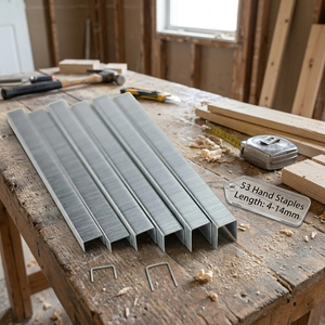 Agrafes manuelles 13/<span class=keywords><strong>6</strong></span> 1306, calibre 22, agrafes en U pour bricolage, agrafes zinguées, 10,<span class=keywords><strong>6</strong></span> x 0,7 mm, pour agrafeuse manuelle - Product Image 1