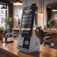 Kiosque de commande automatique de table Usingwin 15,6 pouces pour restaurant, tactile capacitif 10 points, Windows 10/11, 128 Go de stockage, NFC