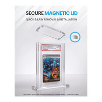 Boîte de rangement transparente en acrylique pour cartes magnétiques, résistante aux UV, pour cartes à collectionner
