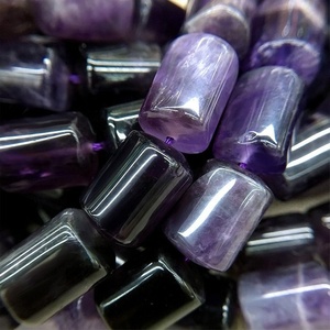 Tubes floraux en pierres d'améthyste, tubes naturels, perles, livraison gratuite - Product Image 2