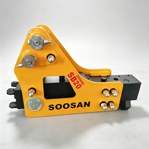 Martillo Hidráulico Lateral SOOSAN SB20 con Cincel de 45 mm para Miniexcavadora de 1.2-3 Toneladas, Martillo Demoledor de Roca - Product Image 1
