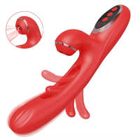 Vibrateur double stimulation point G en forme de lapin, étanche, avec batterie intégrée, pour masturbation féminine - Vente en gros à prix réduit