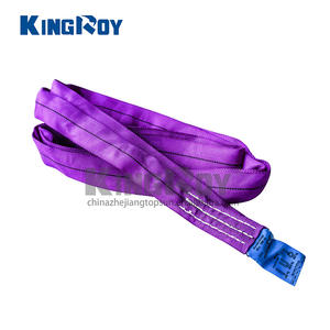 Sling rond en polyester KINGROY, tailles personnalisées (1m-8m), équipement de levage haute résistance pour applications industrielles et aérospatiales - Product Image 5