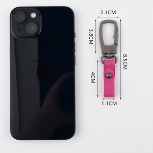 360 độ xoay da Carabiner Keychain xe Keyring Móc chìa khóa chủ cho nam giới phụ nữ Quà tặng khuyến mãi - Product Image 4