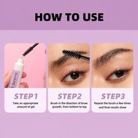 Gel transparent waterproof et résistant à la transpiration pour sourcils, crème coiffante, gel réparateur effet imperméable, ne décolore pas facilement, vente en gros