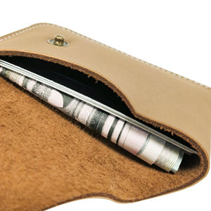 Portefeuille en cuir vintage pour homme BEARKY avec fermeture à bouton RFID, porte-cartes en métal et compatibilité avec les cartes <span class=keywords><strong>de</strong></span> crédit - Product Image 4