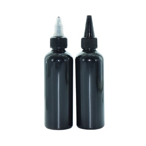 Botella <span class=keywords><strong>de</strong></span> plástico negra con tapa giratoria para solventes, botella transparente <span class=keywords><strong>de</strong></span> color ámbar con aplicador <span class=keywords><strong>de</strong></span> punta - Product Image 1