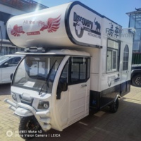 Camping-car électrique à trois roues à énergie solaire pour les voyages et les excursions, caravane confortable au design élégant