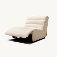 Canapé inclinable électrique de style américain de luxe pour salon, fauteuil inclinable en bois massif avec cadre en bois, fauteuil inclinable motorisé