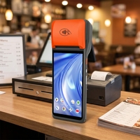 IMachine AP12 PLUS Android 14.0 4G NFC, Máquina de Pago POS con Tarjeta SIM, Impresora Térmica USB, Escaneo de Códigos QR para Restaurantes