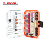 SUBORUI 227 pièces ponçage perçage polissage sculpture polissage puissance Mini accessoires rotatifs sans fil Kit d'outils pour bijoux