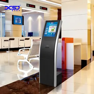 Sistema de gestión de cola de terminal de autoservicio de máquina de Ticket bancario de llamadas inalámbricas automáticas electrónicas de 21,5 pulgadas