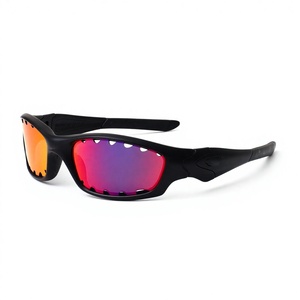 Lunettes de soleil sportives polarisées légères carrées or et blanc unisexe 2026 de marque de luxe, protection UV400, pour extérieur, en polycarbonate - Product Image 3