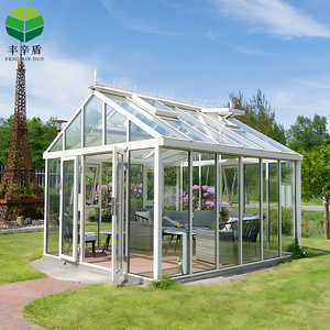 Invernadero Moderno para Jardín, Estructura de Aluminio, Terraza de Cristal para Exteriores para las 4 Estaciones con Ventana Anti-UV - Product Image 3