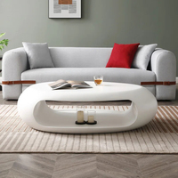 Table Basse Noire Luxe Économique Moderne Salon Nordique Unique Décorative Couleur Béton Bouleau