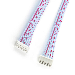 Kabel datar 2468 putih merah kustom xh2.54 kawat koneksi terminal 2 3 4 pin - Product Image 6