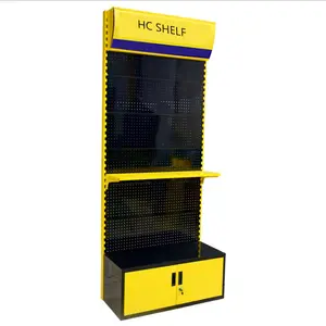 Einzelhandel geschäft Hardware Werkzeug regal Handwerkzeug Display Rack Messestand mit Schrank