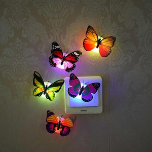 Autocollant mural papillon LED 3D, veilleuse à changement de couleur, IP44, décoration extérieure pour chambre d'enfant, jardin, fête, festival, mariage - Product Image 3