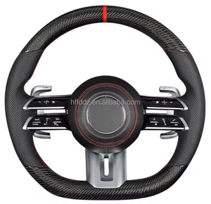Volante de Fibra de Carbono para <span class=keywords><strong>Mercedes</strong></span> Benz AMG C63 E63 E55 GT FLE GLS A35 GLB35 <span class=keywords><strong>CLA</strong></span> G63 - Product Image 6