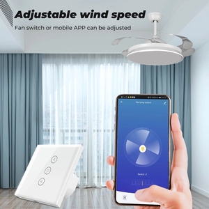 Interruptor de ventilador de control remoto inalámbrico inteligente Tuya EU/UKSmart Wifi interruptor de ventilador Compatible con <span class=keywords><strong>Alexa</strong></span>/Google Home/<span class=keywords><strong>IFTTT</strong></span> - Product Image 3