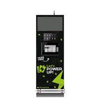 Distributeur automatique de boissons pour salle de sport : Shakes protéinés, café, capacité 300-600, refroidissement par compresseur, désinfection UV, intégration SDK, écran tactile