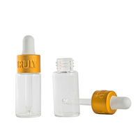 Flacon compte-gouttes en verre de 5 ml pour huile essentielle, mini format promotionnel, avec compte-gouttes métallique, sérigraphié, origine Jiangsu, pour sérum et huile de soin de la peau