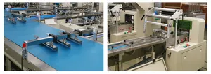 Horizontal Pillow Bag Packaging Machine For Toast Sliced Bread Cake Automatic Flow Packing Line