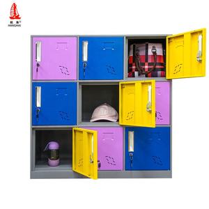 Armario escolar <span class=keywords><strong>de</strong></span> 9 puertas para estudiantes, colorido, para guardar maletas y <span class=keywords><strong>maquillaje</strong></span> - Product Image 3