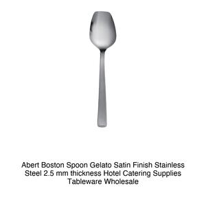 ช้อนไอศกรีม Abert Boston ผิวซาติน สแตนเลสสตีล 18/10 หนา 2.5 มม. - Product Image 2