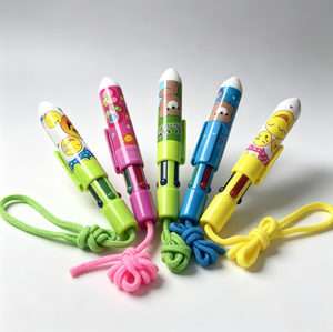 Bolígrafo de Plástico 4 en 1 con Diseño Creativo de Dibujos Animados, con Cuerda y Logotipo Personalizado - Product Image 6