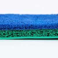 Tapis en mousse PVC vert de 10 à 20 mm avec livraison rapide, réversible pour les zones humides à la maison et à l'hôtel