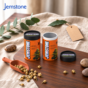 Emballage personnalisé en tube de papier kraft de luxe, tube en carton de qualité alimentaire, boîte cylindrique pour thé, épices, bonbons, avec des matériaux recyclables - Product Image 2