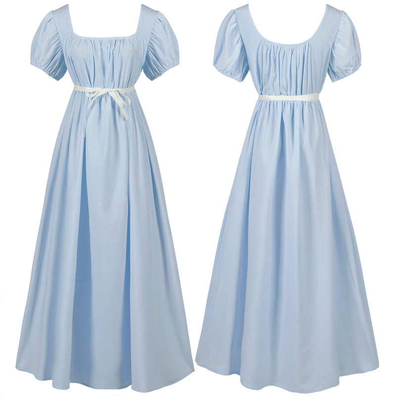 Robe de Bridgetown. -Élastique. -Bleu clair