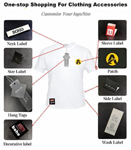 Etichetta in Tessuto Personalizzabile Multicolore con Nome del Marchio, Taglia e Testo, Resistente per Abbigliamento e Marchi di Moda - Product Image 6