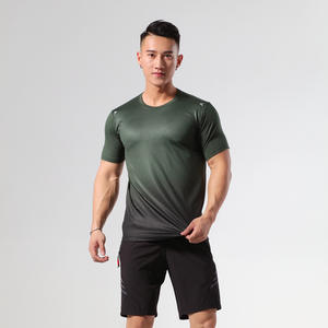 Camiseta deportiva transpirable absorbente de sudor para hombre, ropa deportiva elástica de secado rápido, de manga corta Camiseta deportiva para ocio deportivo - Product Image 2