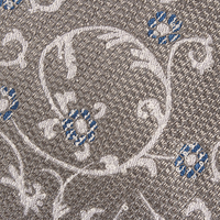 Cravates personnalisées en tissu jacquard italien de haute qualité pour hommes hommes soie boucle fil gris Paisley vente en gros