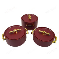 Ensemble de réchauffe-plats pour fondue, directement de l'usine, 1,5 L + 2 L + 3,5 L, ABS + acier inoxydable, ensemble de 3 pièces, nouveauté, récipient alimentaire de luxe