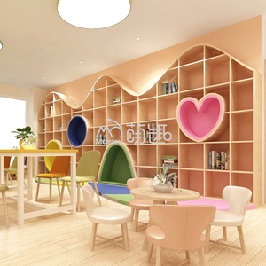 Moetry-Estantería de madera para <span class=keywords><strong>biblioteca</strong></span> de niños, mueble para guardería - Product Image 1