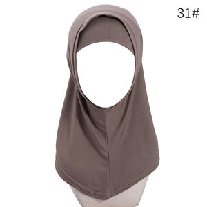 ชุดเด็กสองชิ้น หมวกทรงหลอด ฮิญาบสำเร็จรูป และฮิญาบยาวผ้าฝ้ายผสมโมดอล พร้อมหมวกซับใน - Product Image 3